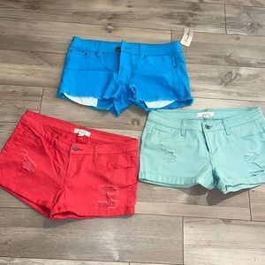 3 pair of f21 shorts